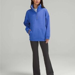 lululemon athletica Blue Zip-Up Sweater